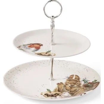 etažér Royal Worcester Wrendale Designs 2 patra červenka a králík
