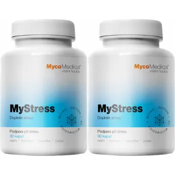 2x MycoMedica MyStress 180 cps. (Podpora při stresu)