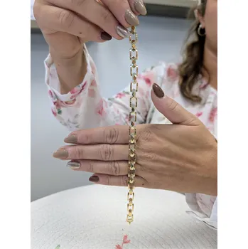 Náramek Zlatý náramek Glam Délka náramku: 20,5 cm, Váha: 8,60 g, Ryzost: 14kt (585/1000)