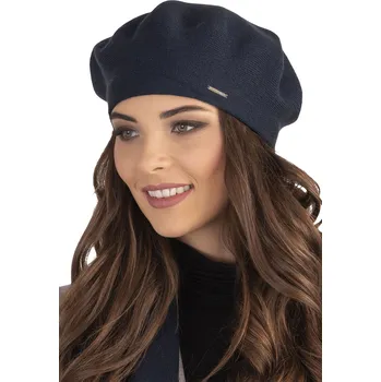 Čepice Dámský baret Vivisence 7005 Barva: Modrá - tmavě, Velikost: UNI