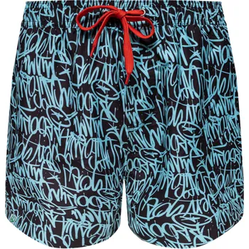 Pánské kraťasy Veselé pánské plavkové šortky Grafiti