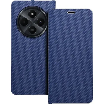 Pouzdro na mobilní telefon OEM Pouzdro LUNA Book Carbon XIAOMI Redmi 14C modré