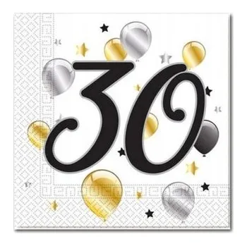 Papírový ubrousek Ubrousky k 30. narozeninám Procos 20 kusů