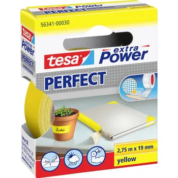 Izolační páska tesa PERFECT 56341-00030-03 páska se skelným vláknem tesa® Extra Power žlutá (d x š) 2.75 m x 19 mm 1 ks