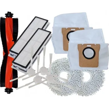 Sada příslušenství pro robotický vysavač Kartáče, HEPA filtry, mopy k vysavači XIAOMI Robot Vacuum X20 Pro White a sáčky, 11ks sada