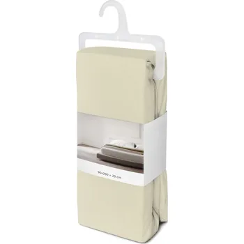 Bavlněné prostěradlo Fashion 90x200 + 25 cm béžové