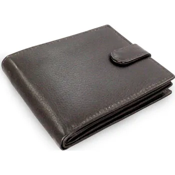 Peněženka Arwel Pánská kožená peněženka se zápinkou 3 - česká výroba; tmavě hnědá