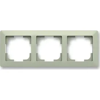 Rámeček trojnásobný, 3901T-A00030 143, ABB, Zoni®, olivová / bílá (ABB, Zoni®, olivová / bílá)