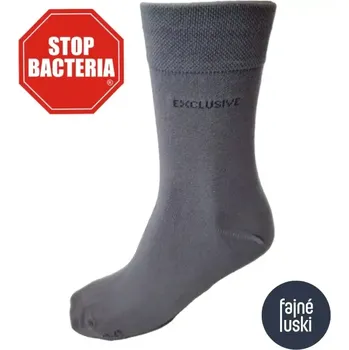 Pánské ponožky Bavlněné ponožky se stříbrným vláknem 45-47 středně šedá