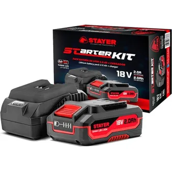 Stayer Nabíječka s baterií 2Ah, STARTERKIT,