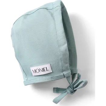 Kojenecká čepice Moniel Dětská rostoucí zavazovací čepice Pastel mintová 2-24 M