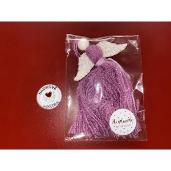 Vánoční dekorace HandMade by JaJa Anděl/andělka se sádrovými křídly č.19