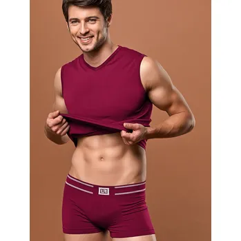 Focenza Pánské boxerky Barva: Vínová ( Burgund), Velikost: L-XL