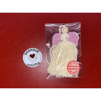 Vánoční dekorace HandMade by VeJa Anděl/andělka s mosgumy křídly č.26