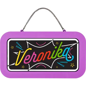 Party dekorace Neonová cedulka se jménem - Veronika