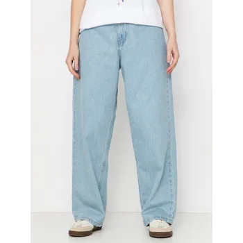 Dámské kalhoty Carhartt WIP Brandon (blue/heavy stone bleached) XS, modrá