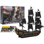 Mould King Stavebnice Pirátská loď černá 3180 dílků