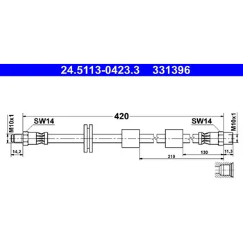 Brzdová hadice Brzdová hadice ATE 24.5113-0423.3