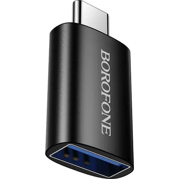 Datové redukce Adaptér Borofone BV26C - Type C na USB - černý