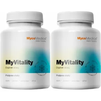 2x MycoMedica MyVitality 180 cps. (Podpora vitality)