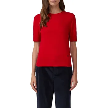 Dámský svetr s.Oliver dámský svetřík s krátkým rukávem 2173387 3384 Červená 40