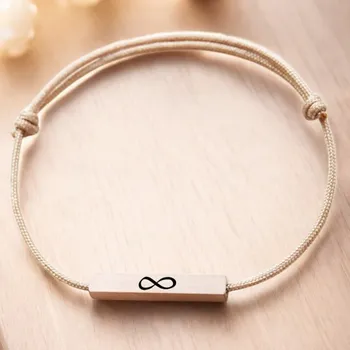 Náramek Ahome Elegantní Dřevěný náramek - - Nekonečno Rose gold