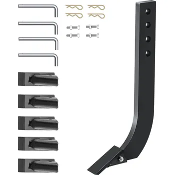 Pracovní nůž Vevor Rýhovací nástavec na box blade 18", odnímatelné zuby, 4 ks, s čepy