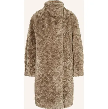 Dámský kabát Boss Dámský Plyšový Kabát Citeddy, hnědá, 46