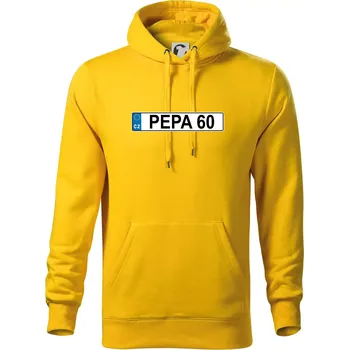 Pánská mikina SPZ Pepa 60 - Mikina pánská Cape s kapucí - XL ( Žlutá )