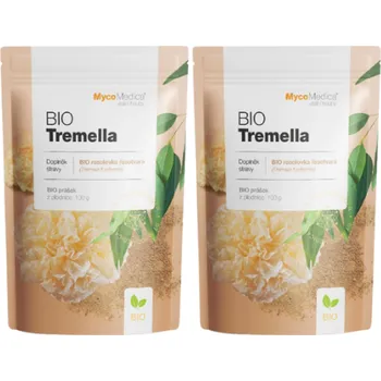 2x MycoMedica Tremella prášek BIO 200 g (Podle čínské medicíny zvlhčuje sliznice. Obsahuje vysoké množství minerálů)