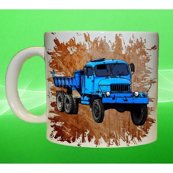 hrneček Praga V3S oranžový 450 ml (hrnek s náklaďákem)