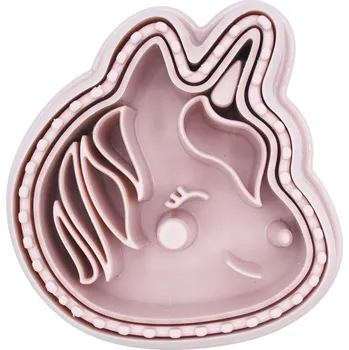 dětská jídelní sada Melii vykrajovátko na sendviče 3v1, 2 ks - jednorožec/ kočička