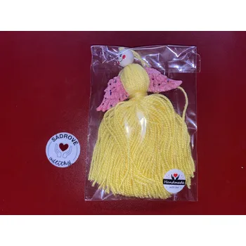 Vánoční dekorace HandMade by VeJa Anděl/andělka se sádrovými křídly č.9