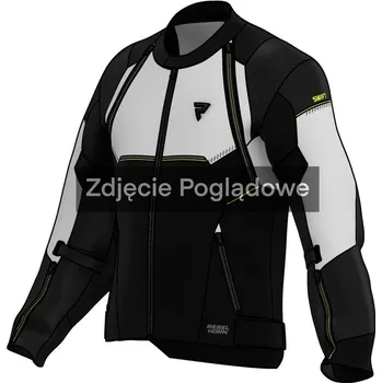 Moto bunda REBELHORN bunda SWIFT light grey/fluo yellow - WXS