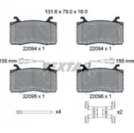 Sada brzdových destiček, vždy 4 kusy v sadě TEXTAR 2209401