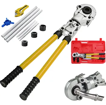 Kleště Vevor Pákové lisovací kleště 6 dílů pro pex-al-pex trubky ø16–32 mm