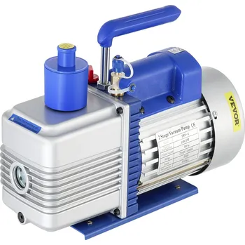 Zahrada Vevor Dvoustupňové rotační lamelové vakuové čerpadlo 10 cfm 1 hp 220v 5 pa