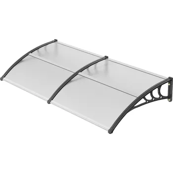 Stavebniny Vevor Stříška nad vchodové dveře 101.6×203.2 cm, polykarbonát, upf 50+