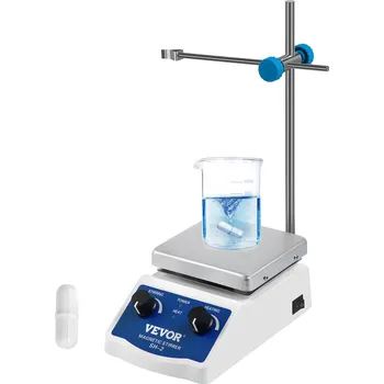 Míchadlo Vevor Magnetický míchač s vyhřívanou deskou 2000 ml, digitální displej