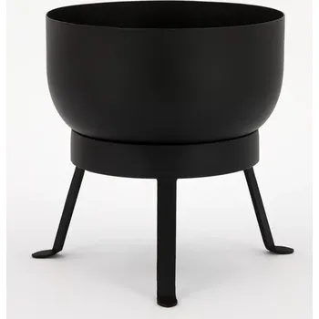 Stojan na květiny Veka květináč, černý - House Doctor