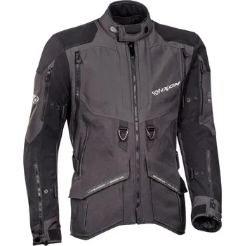 Moto bunda Pánská textilní bunda Ixon Ragnar black/grey 1103 Velikost: 5XL
