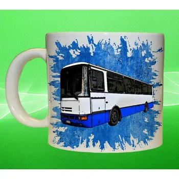 hrnek s autobusem KAROSA modrý 550 ml