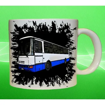 hrnek s autobusem KAROSA černý 450 ml