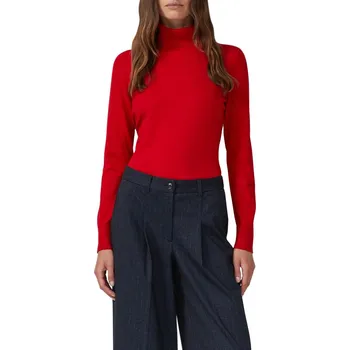 Dámské oblečení s.Oliver dámský svetr s rolákem 2173157 3384 Červená 40