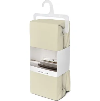 Prostěradlo Bavlněné prostěradlo Fashion 160x200 + 25 cm béžové