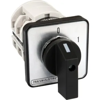 vypínač Vačkový vypínač motoru, ON-OFF Tracon TKM-16/Q 400V, 50Hz, 160A, 37kW, 88×88mm (Tracon TKM-16/Q)