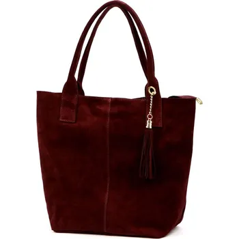 Kožená kabelka Luka vínová KZ2259796