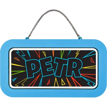 Party dekorace Neonová cedulka se jménem - Petr