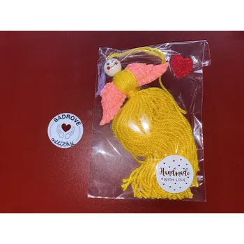 Vánoční dekorace HandMade by VeJa Anděl/andělka se svítícími sádrovými křídly č.30