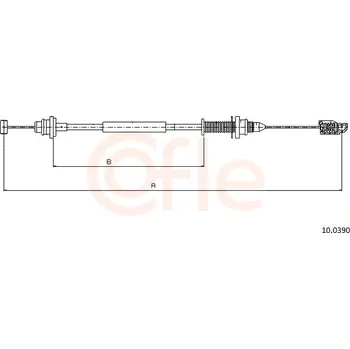 Lanko parkovací brzdy Lanko plynu COFLE 10.0390